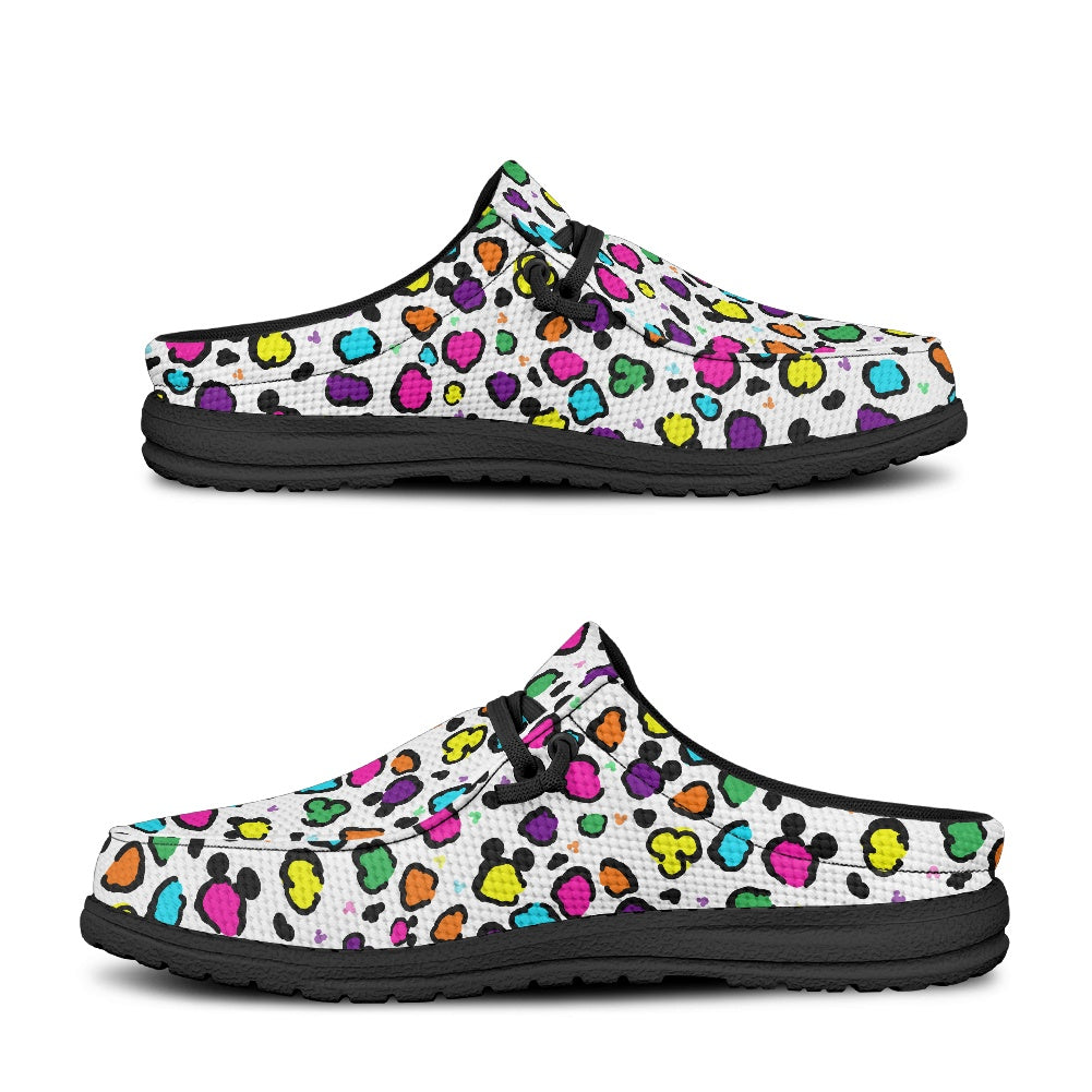 Neon Spots MESH DUDE SHOES