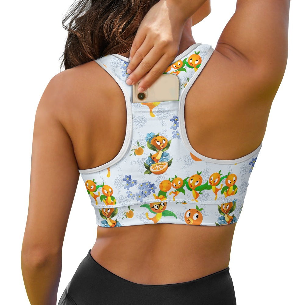 Classic Orange Bird Women's Sports Vest