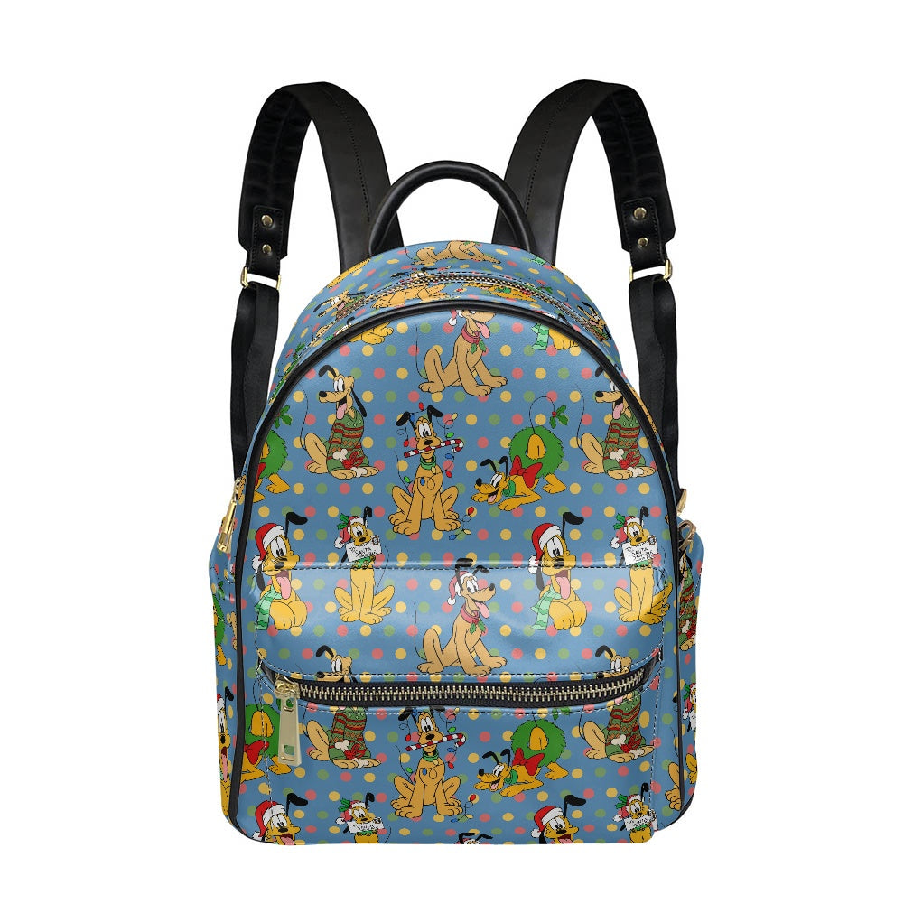 Christmas Pup Casual Backpack for women