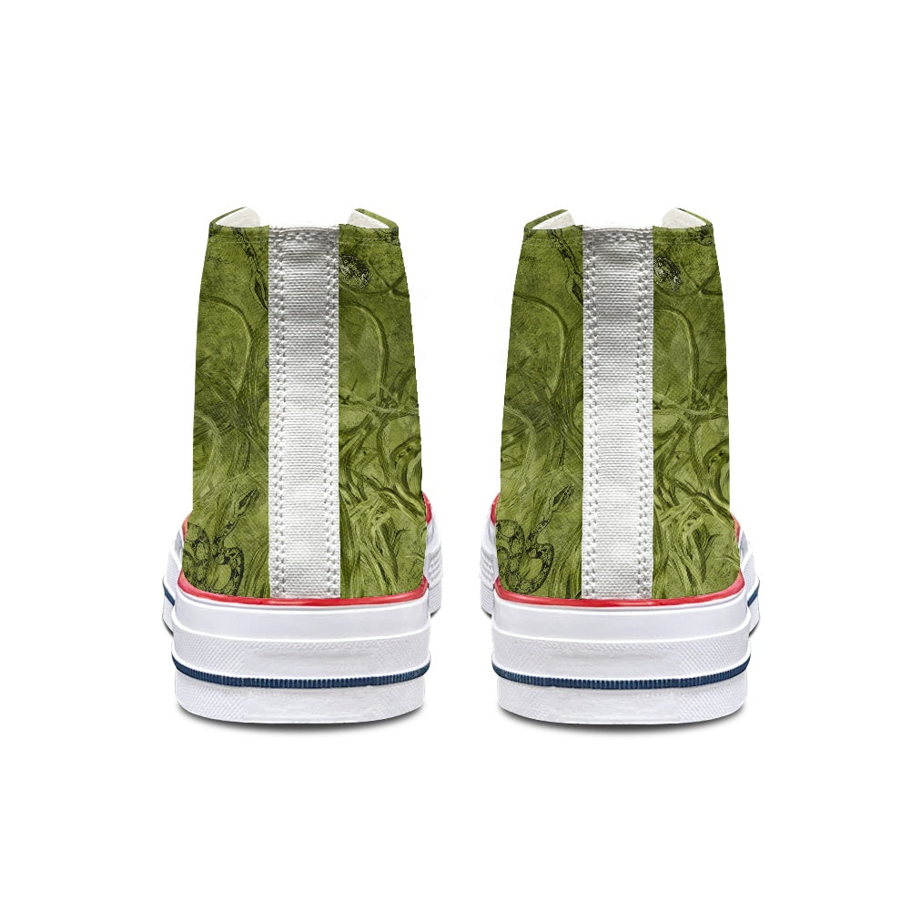 Green Swamp High Top Canvas Shoes