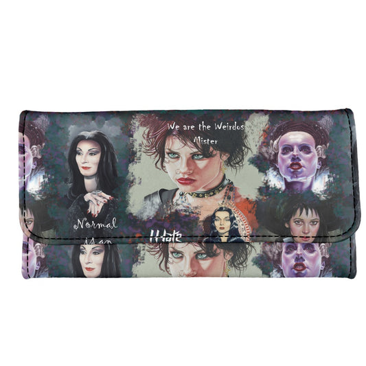 Spooky Babes Long Folding Wallet