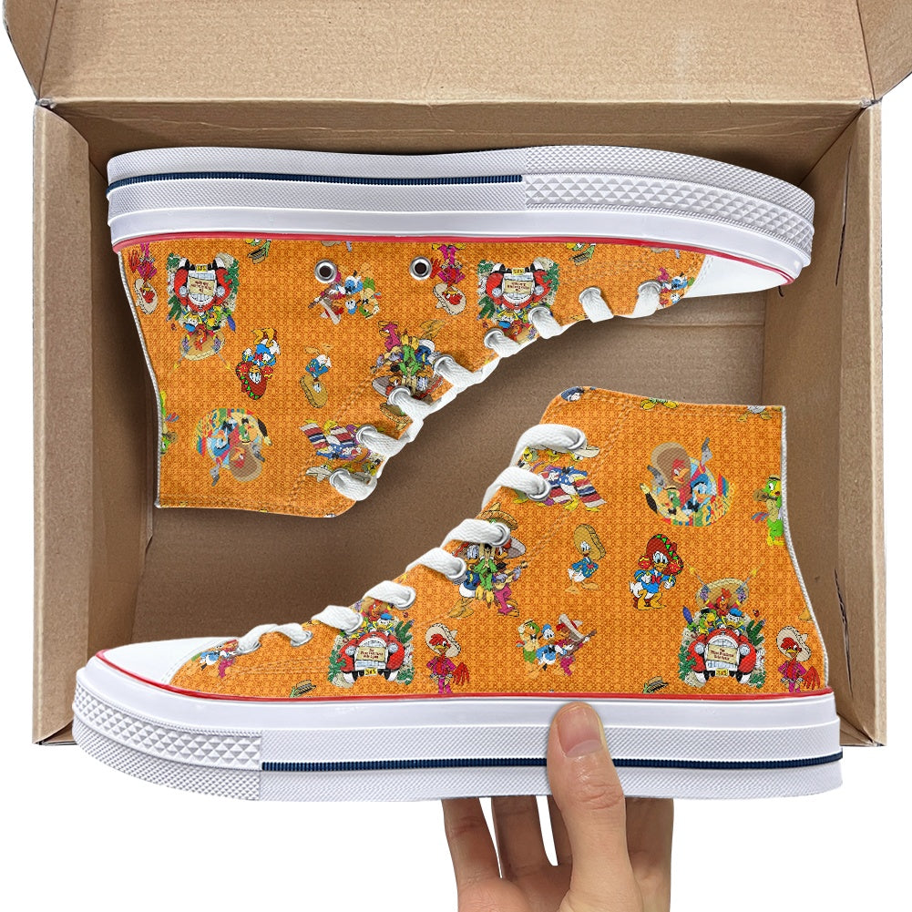 3 Amigos High Top Canvas Shoes