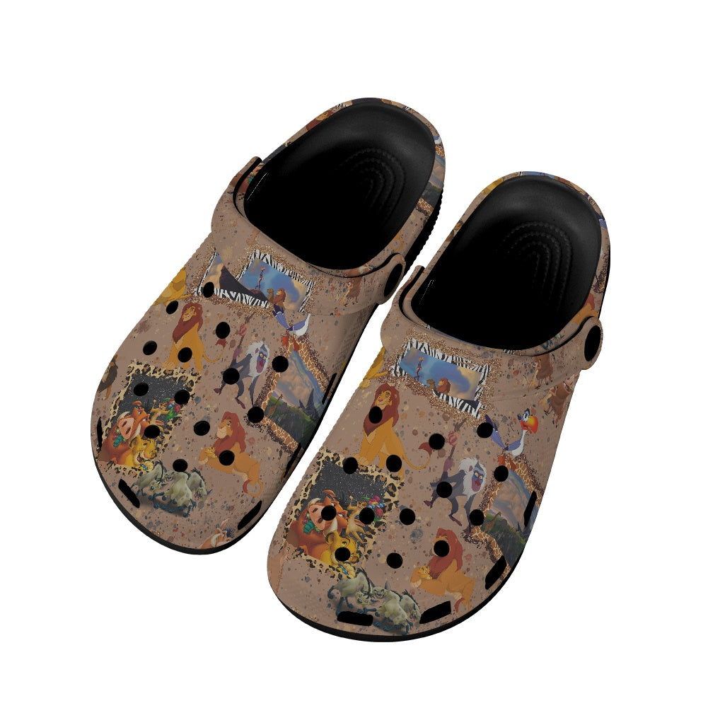 Pride Rock Crocs Black Sole