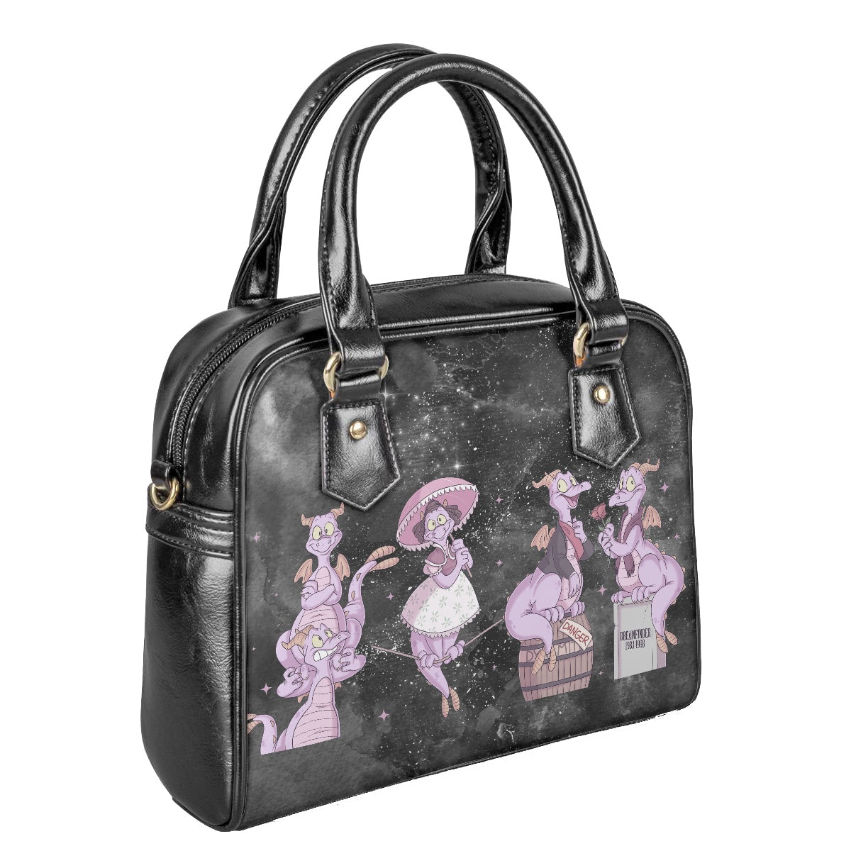 Purple Dragon Stretching Bowler Bag