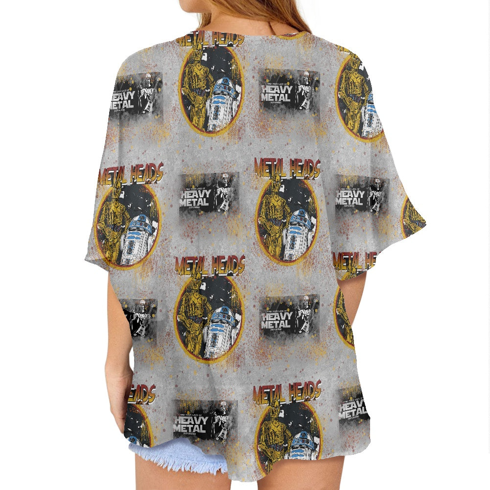 Metal Heads  Women's cardigan chiffon shirt