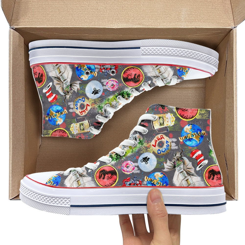 Universal High Top Canvas Shoes