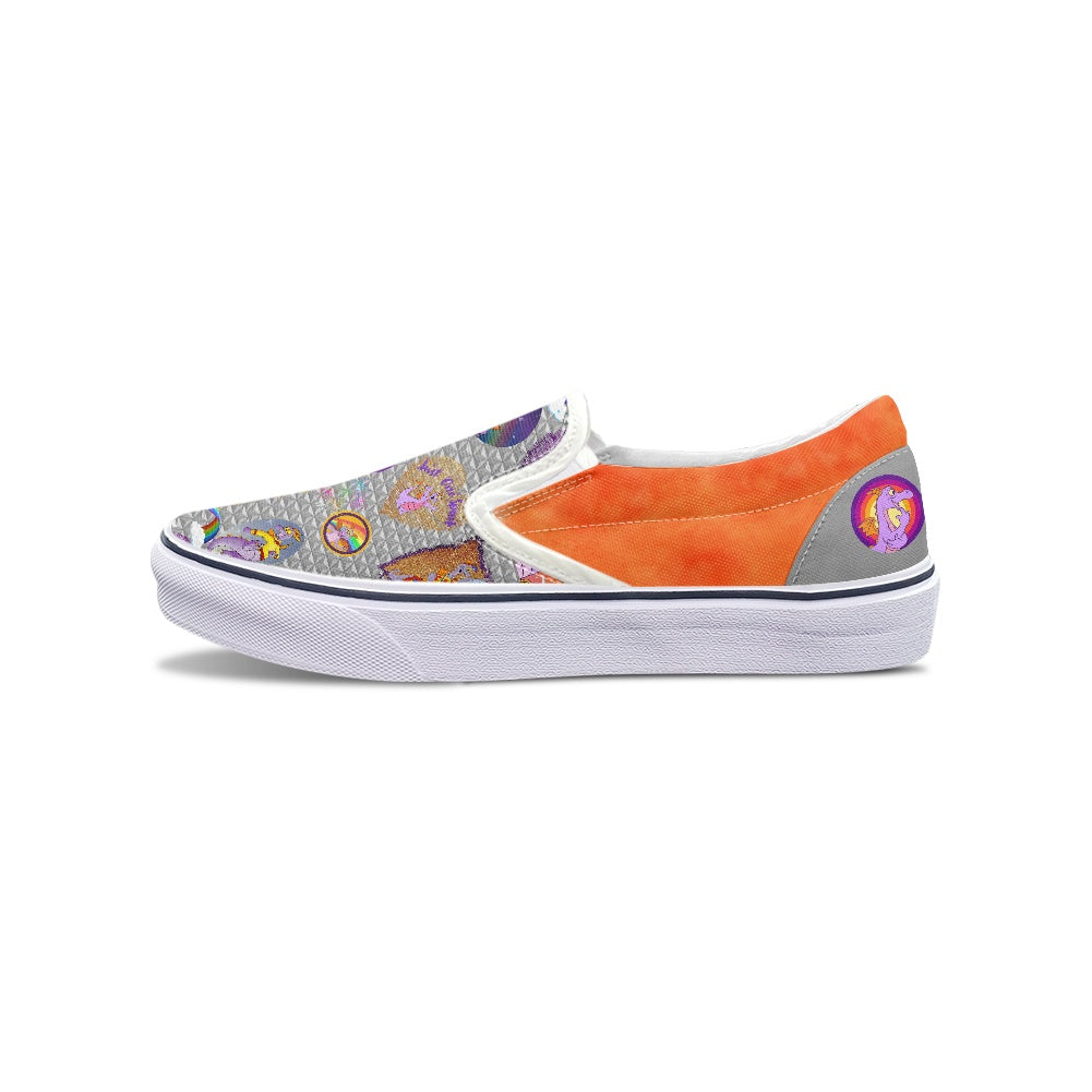 Purple Dragon Pedal canvas shoes for Adult