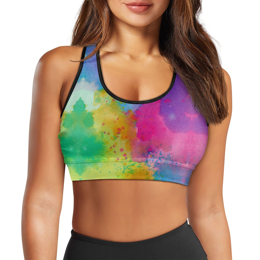 Tie Dye Splatter Women's Sports Vest