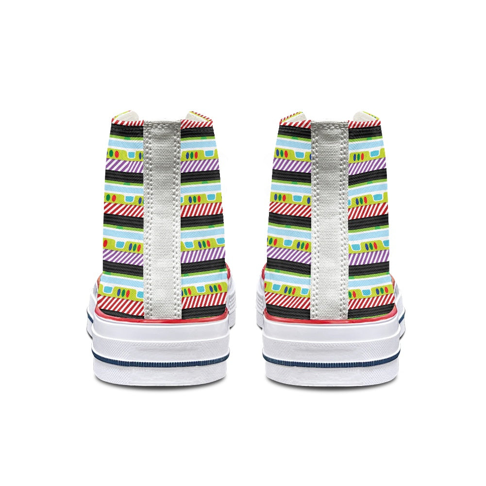 Toy Box- Buzz- High Top Canvas Shoes