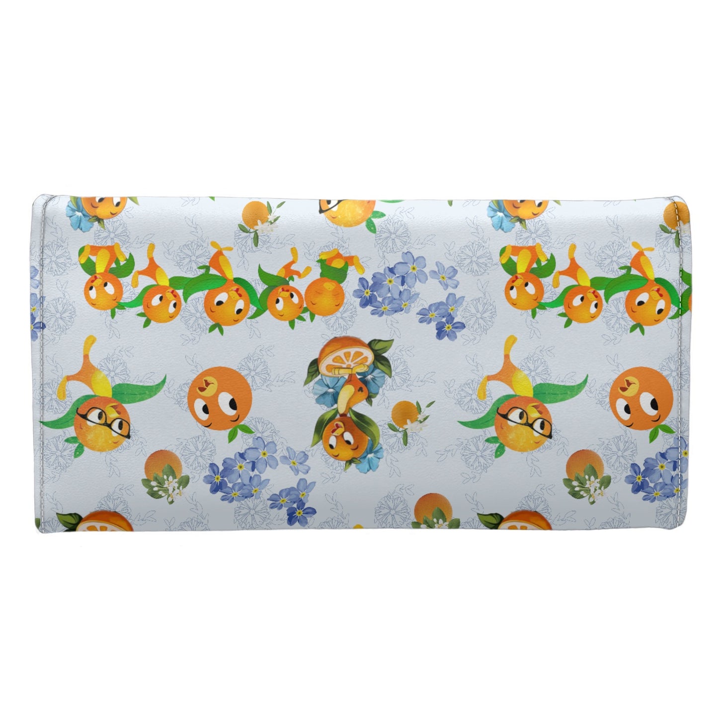 Classic Orange Bird Long Folding Wallet