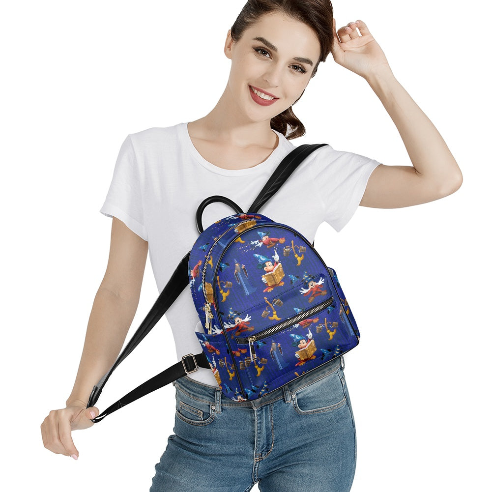 Mouse Sorcerer Casual Backpack for women