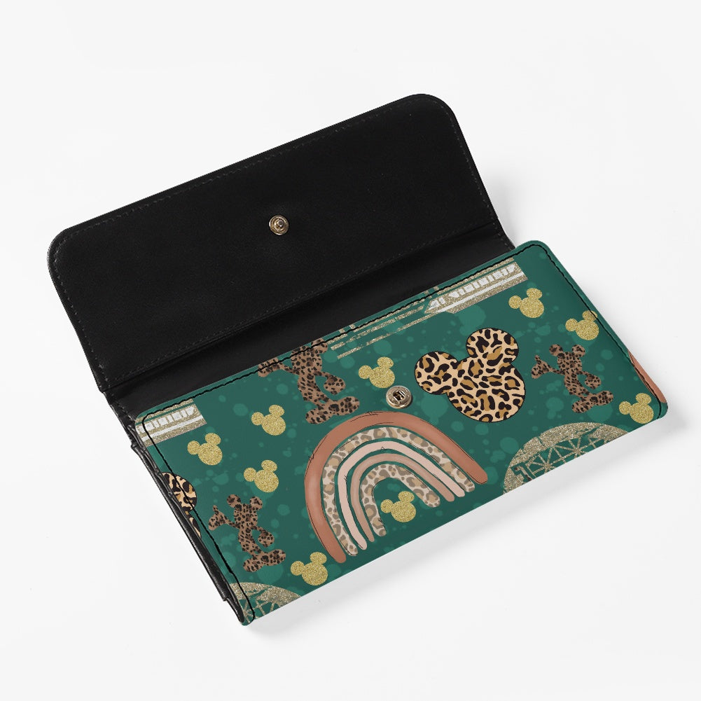 Cheetah Rainbow Long Folding Wallet