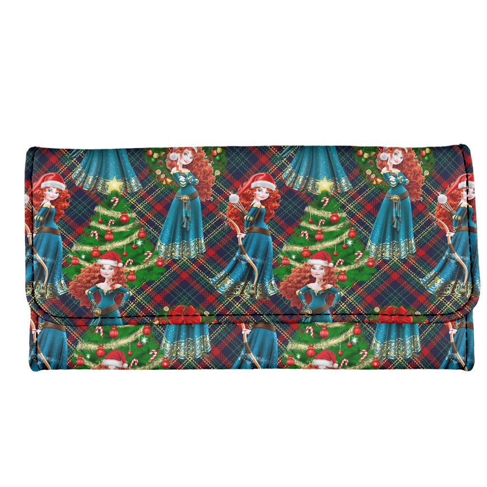 Scottish Christmas Long Folding Wallet