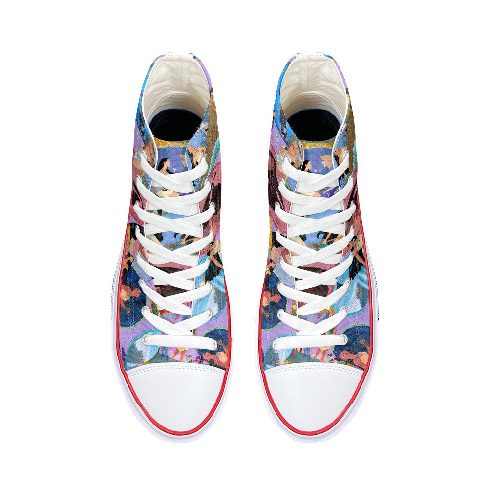 Colors of the Wind High Top Canvas Shoes