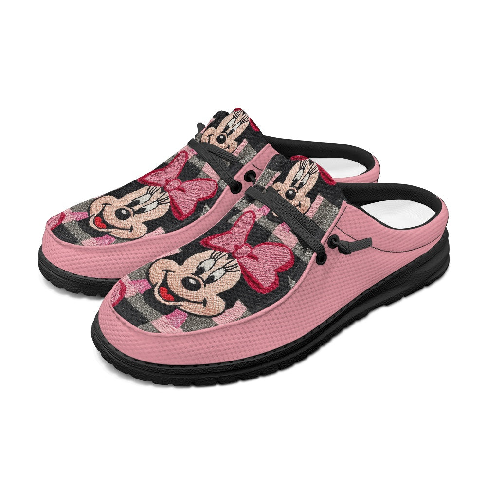 Mouse Plaid MESH DUDE SHOES