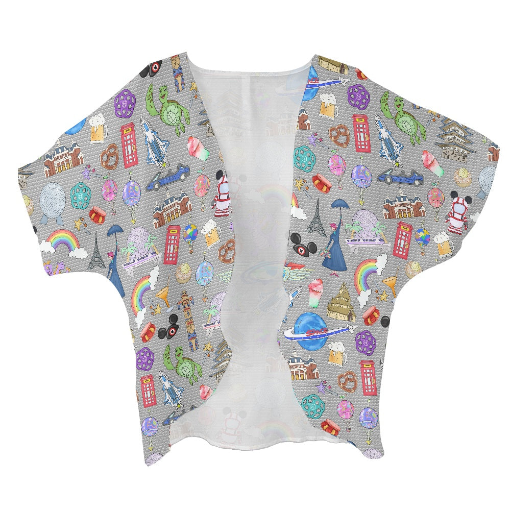 World Showcase Women's cardigan chiffon shirt