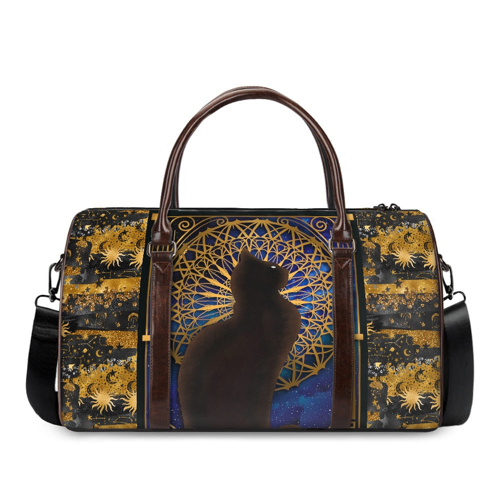 Black Cat Travel Handbag