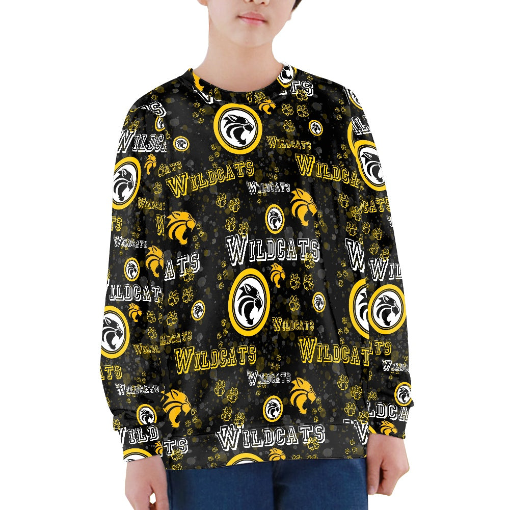 Wildcats All-Over Print Kid's Sweatshirt