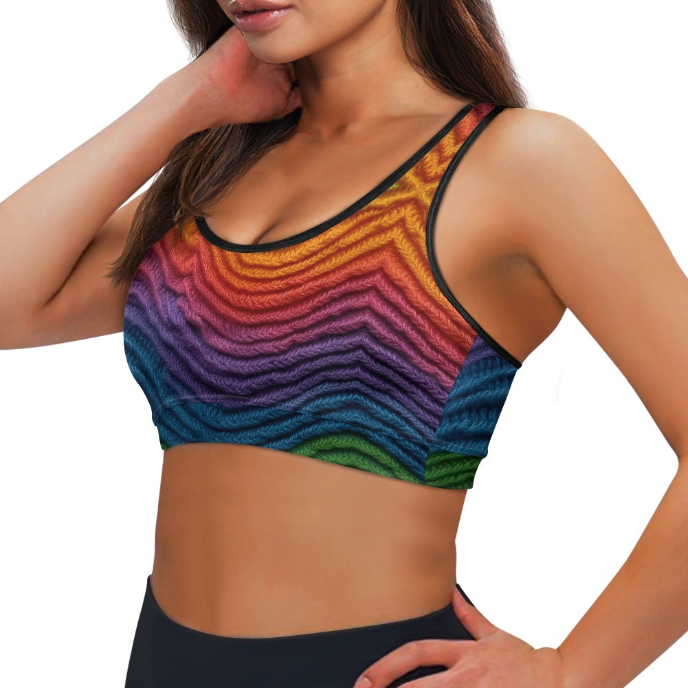 Ombré Knit Women's Sports Vest