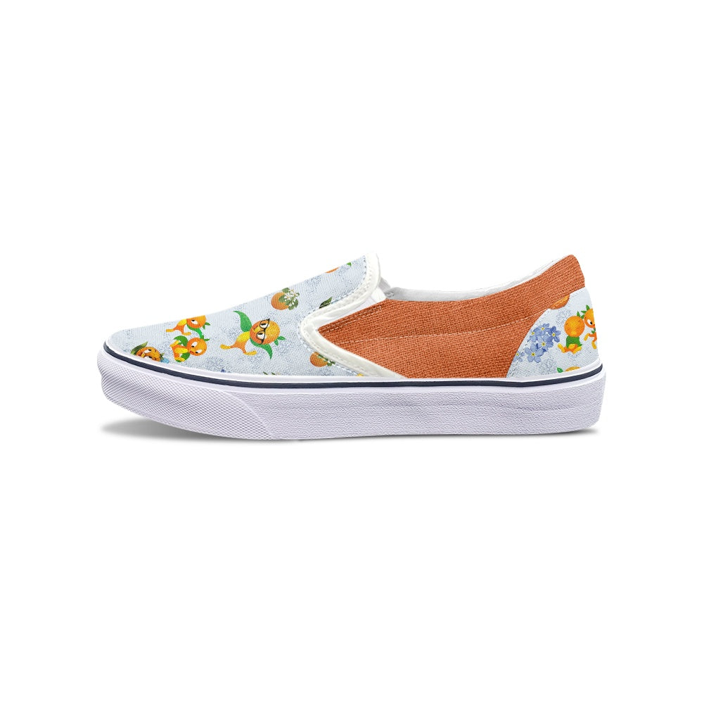 Classic Orange Bird Pedal canvas shoes for Adult