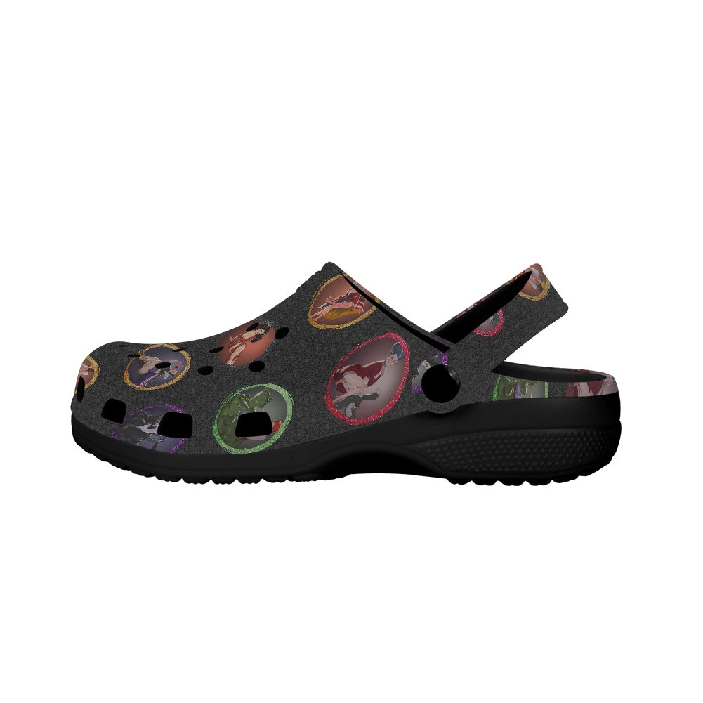 Villain Babes Adult Crocs Black Sole