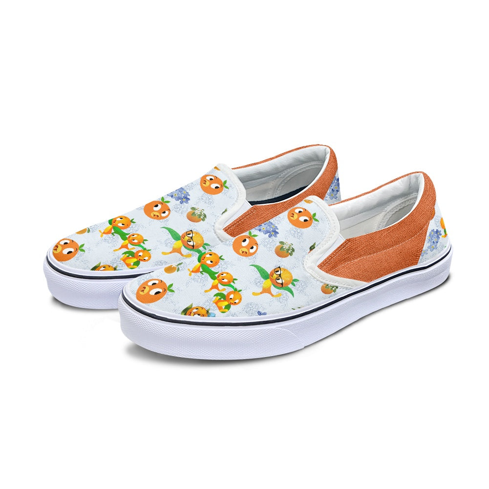 Classic Orange Bird Pedal canvas shoes for Adult