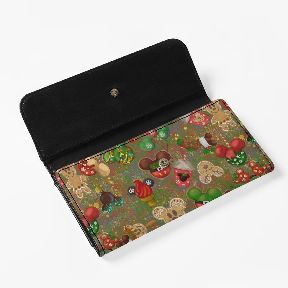 Christmas Cookies Long Folding Wallet