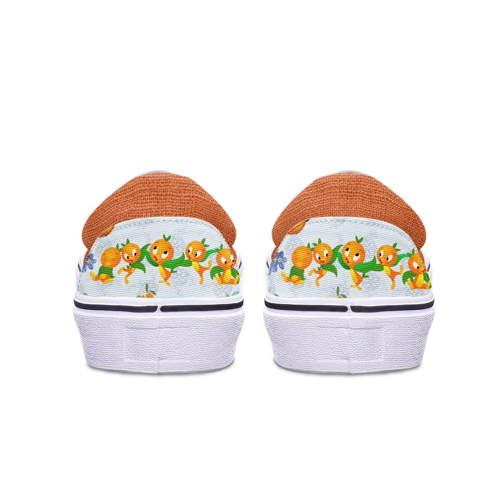 Classic Orange Bird Pedal canvas shoes for Adult