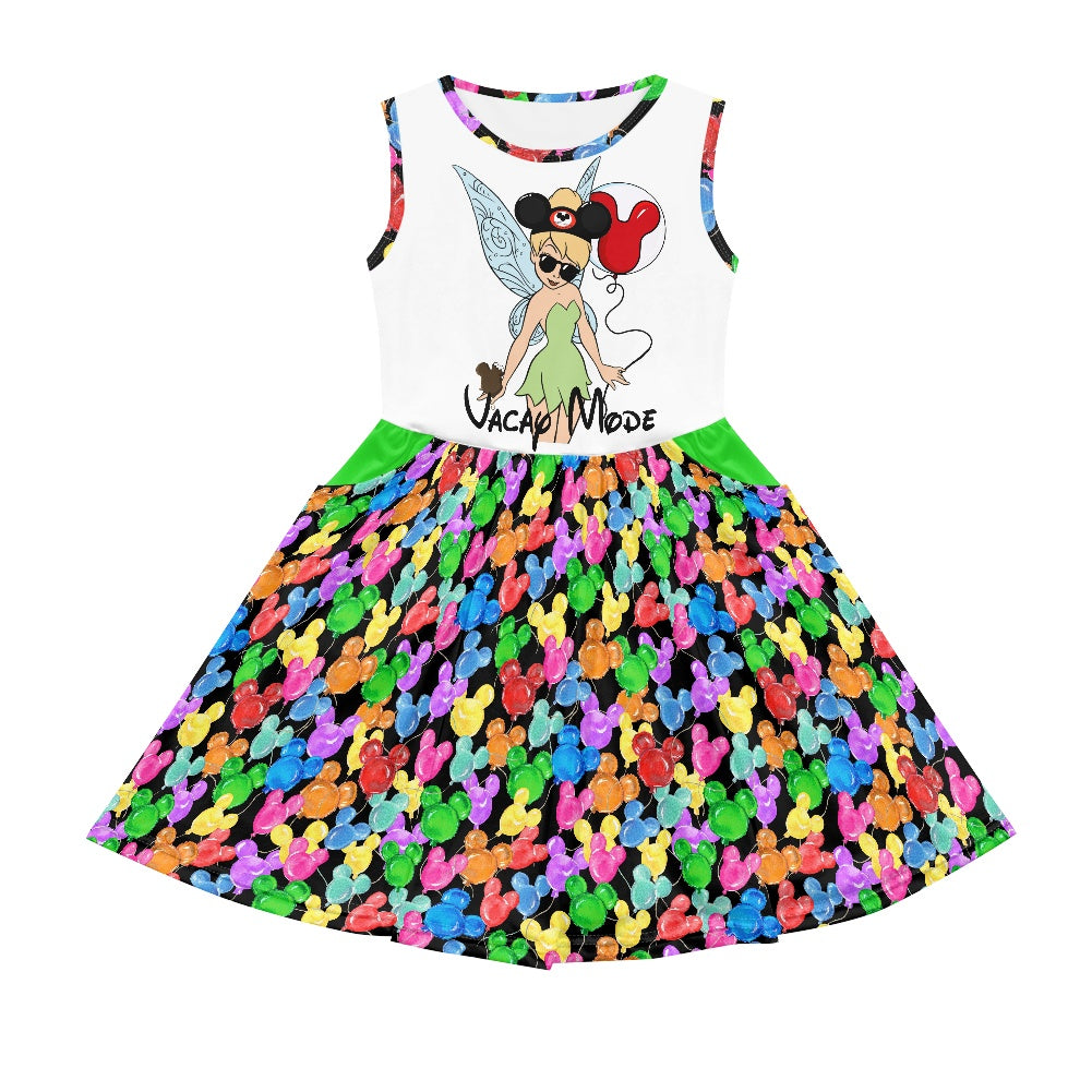 Mouse Balloons- Tink- Girl's dress with pockets