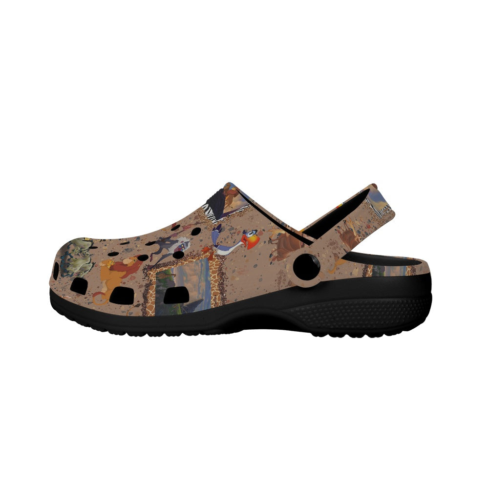 Pride Rock Crocs Black Sole