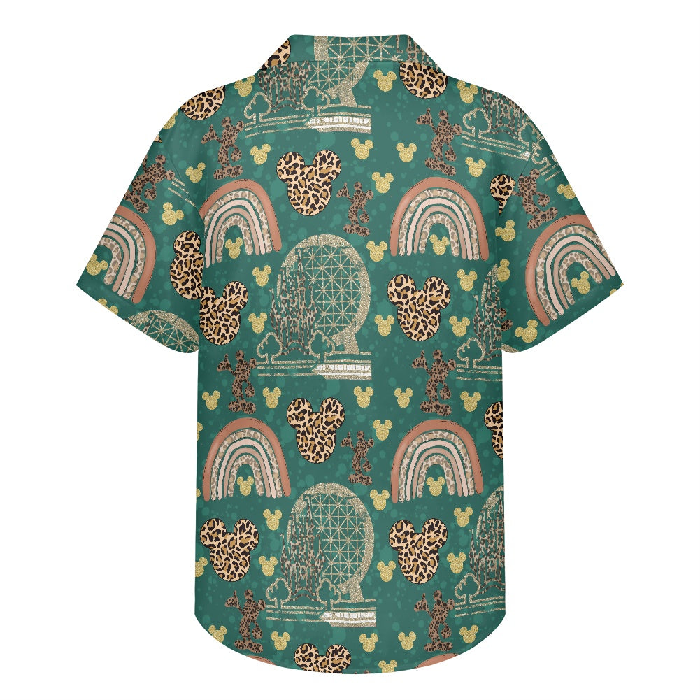 Cheetah Rainbow Hawaiian shirt