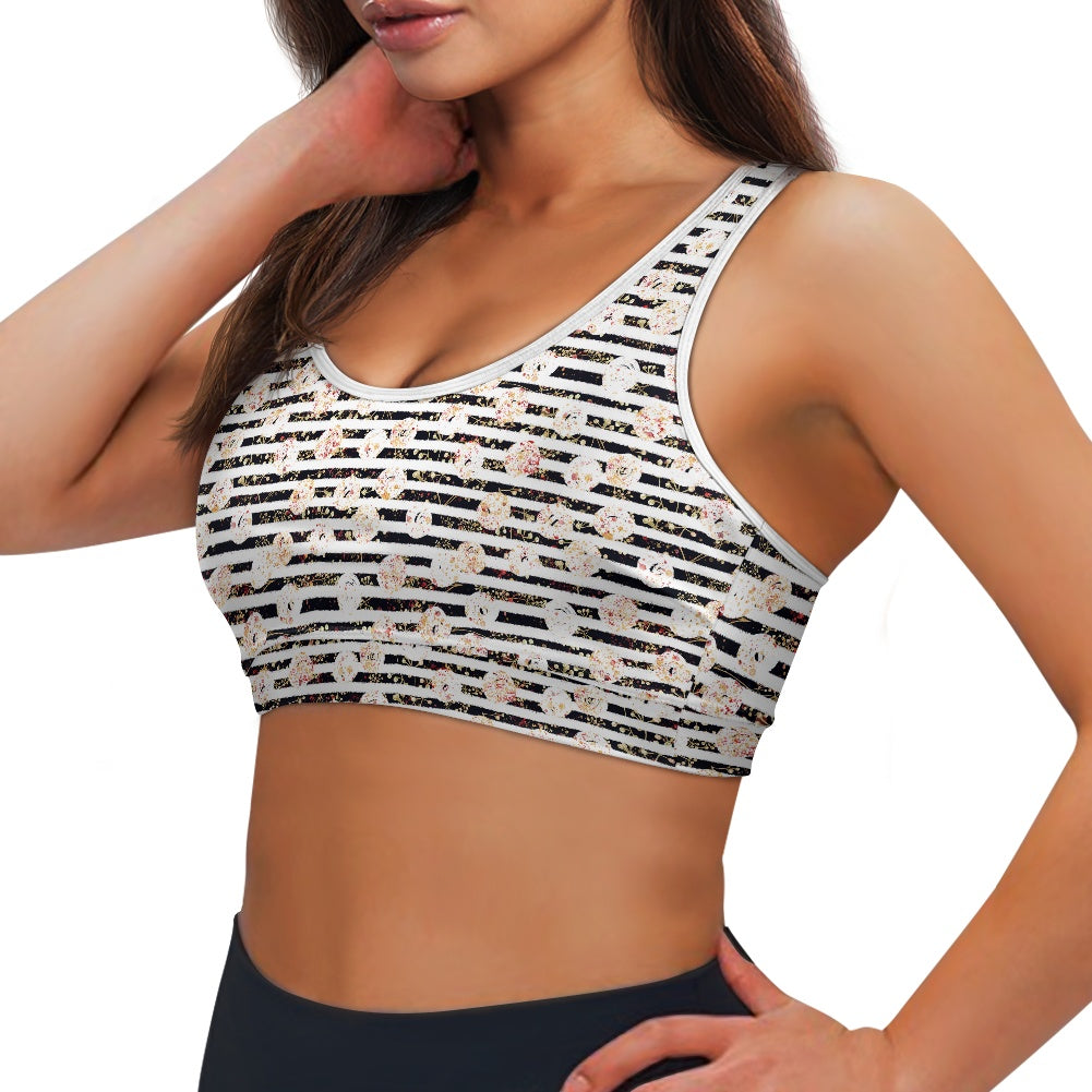 Polka Stripe Women's Sports Vest