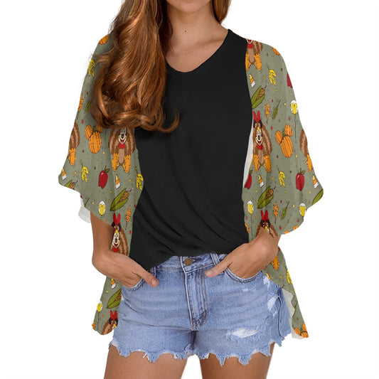 Turkey Min Women's cardigan chiffon shirt