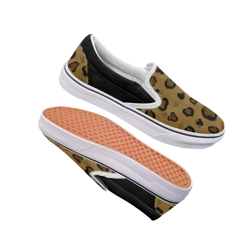 Cheetah Mouse Pedal canvas shoes for Adult