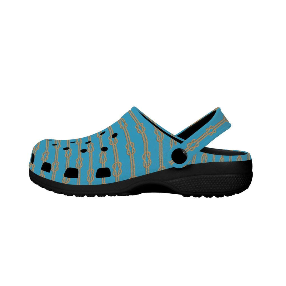 Knot Your Way Crocs Black Sole