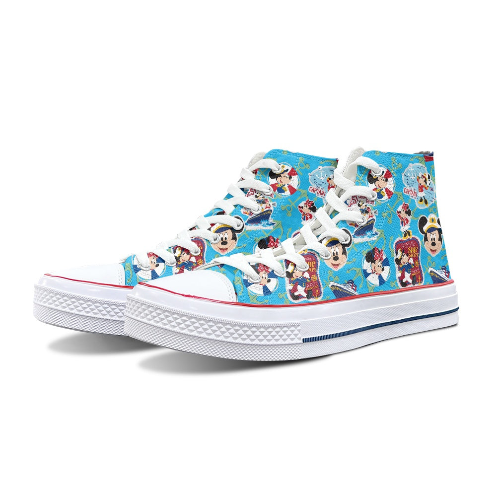 Cruise Mouse High Top Canvas Shoes