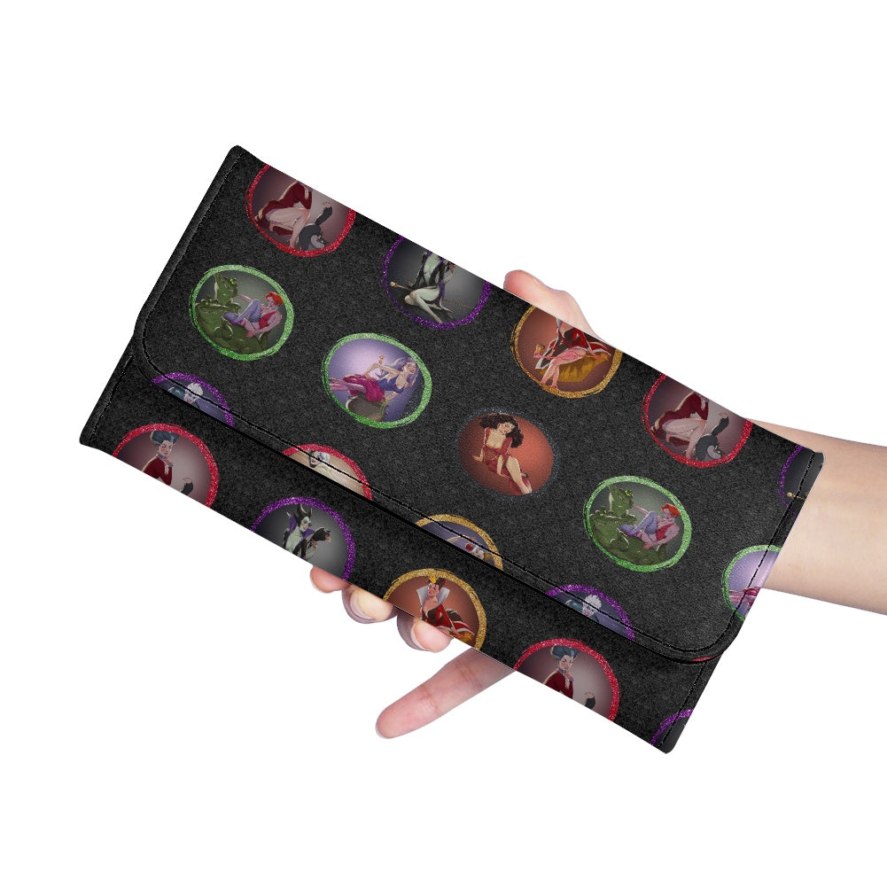 Villains Babes Long Folding Wallet