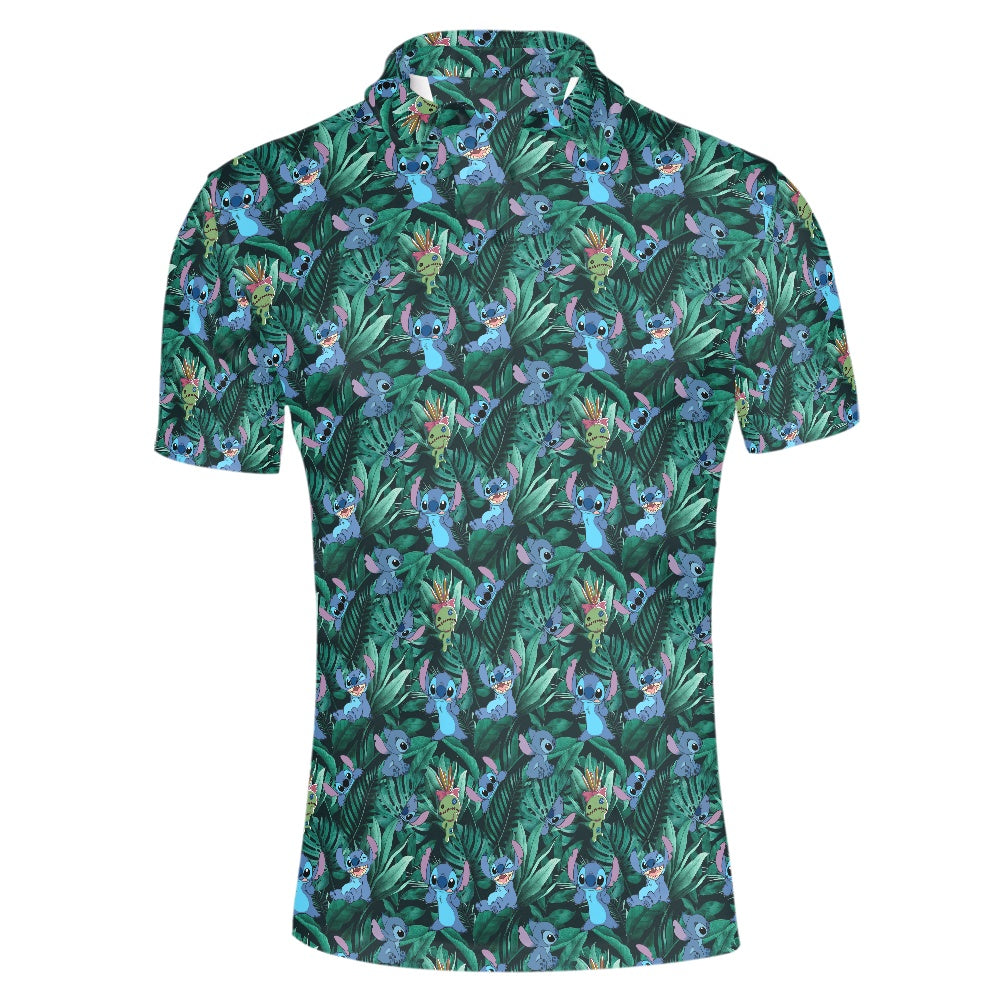 Tropical Alien Polo T-shirt