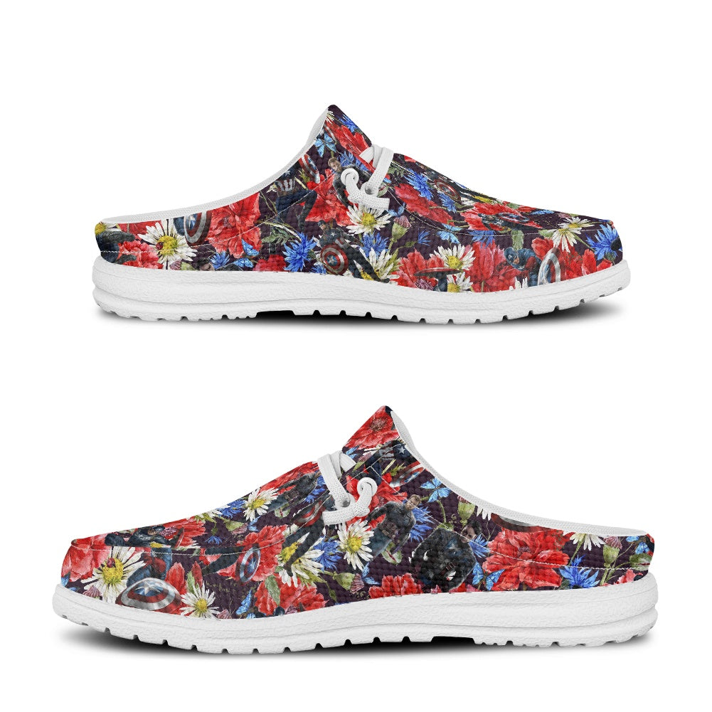 Floral Cap MESH DUDE SHOES