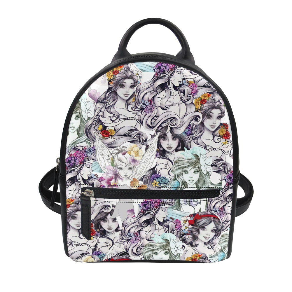 Floral Princess Small Backpack