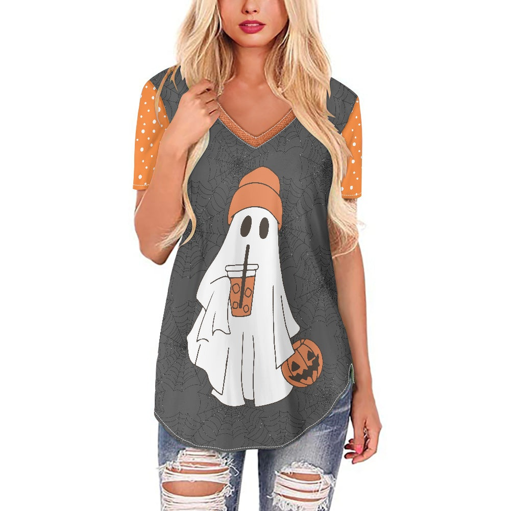 Spooky Java Women's V-neck Top