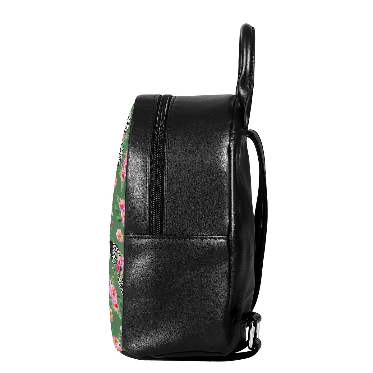 Floral Cheetah Green Small Backpack