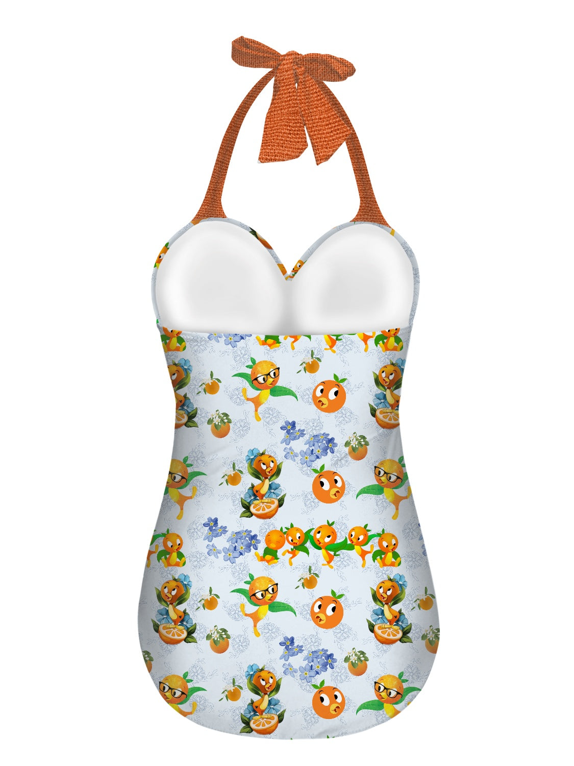 Classic Orange Bird Strappy one piece