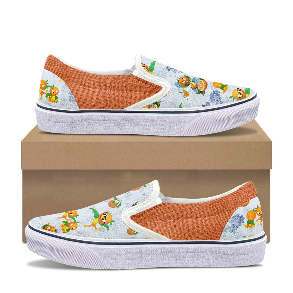 Classic Orange Bird Pedal canvas shoes for Adult