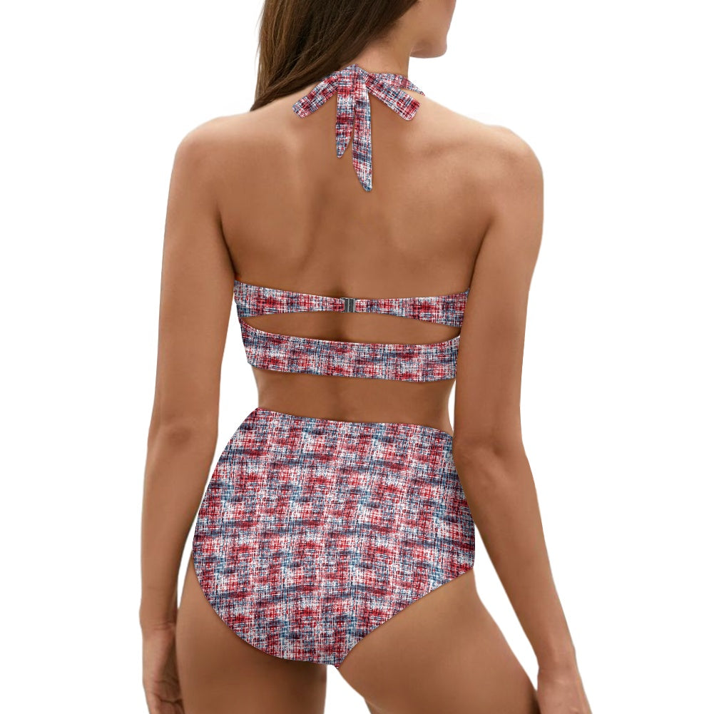 RWB Crosshatch Two-piece Swimsuit