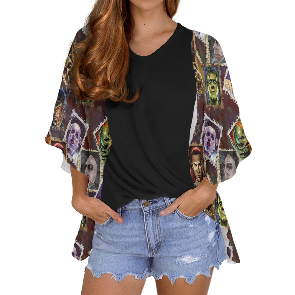 Movie Monsters Women's cardigan chiffon shirt