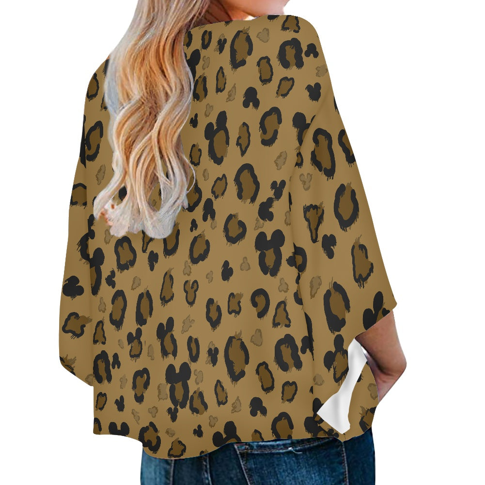 Cheetah Mouse Women‘s’ V-neck Streamers Blouse